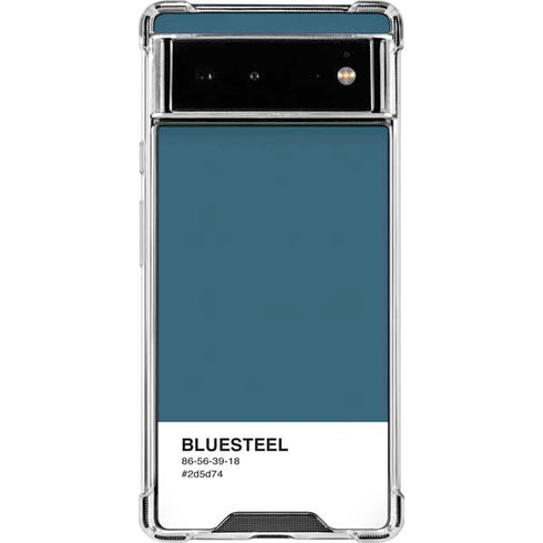 Bluesteel Color Palette Google Pixel 6 Clear Case